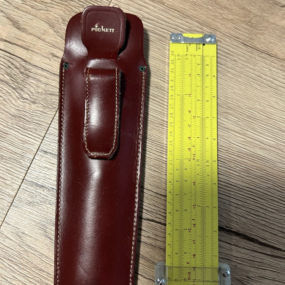 Pickett Leather slide ruler